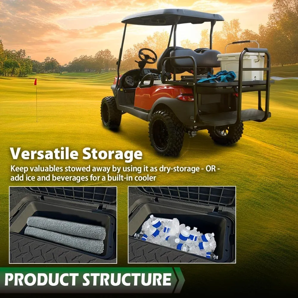 GRAND ORANGE Battery Hold Down Retainer Plate Kit Universal Golf Cart Rear Seat Safety Grab Bar