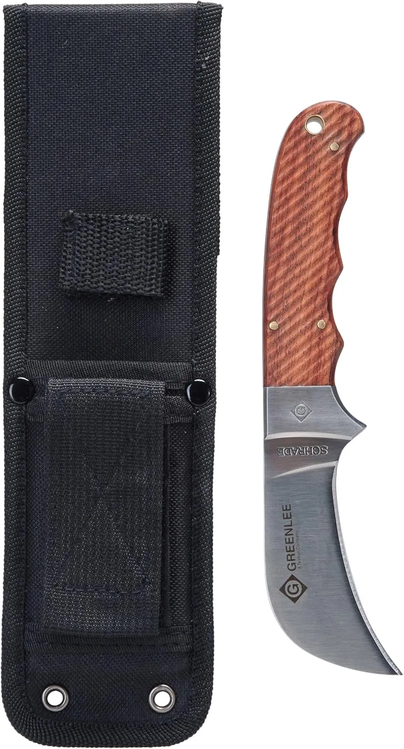 Greenlee Fixed Blade Knife, Hawk Bill, 10.8 In, Brwn