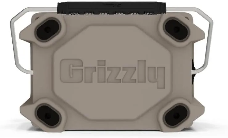 Grizzly 20 Cooler | 20 qt Ice Chest Durable Rotomolded Insulated | Made in USA | Warranty for Life | For Beach Boat Camping Fishing Hunting | G20