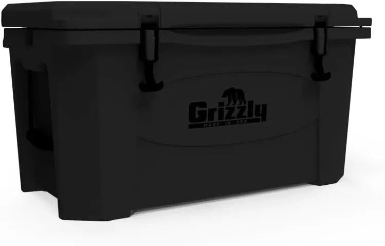 Grizzly 45 Cooler | 45 qt Ice Chest Durable Rotomolded Insulated | Made in The USA | Warranty for Life | for Beach Boat Camping Fishing Hunting | G45