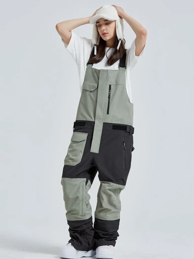 GS SNOWING Womens Snow Bibs Ski Pants Waterproof Windproof Insulated Ripstop Snowboarding Overalls for Winter Sport