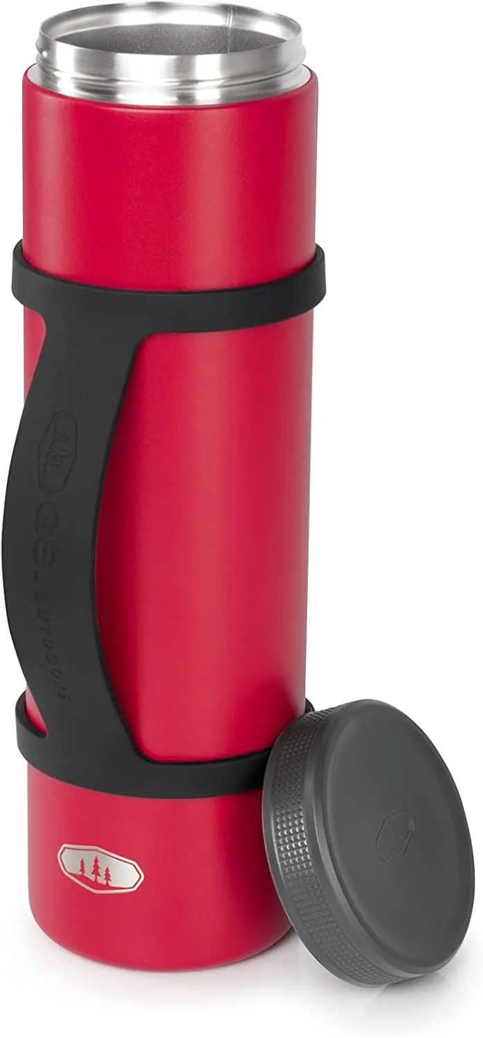GSI Outdoors 2 Can Cooler, Double Insulated Tube I Fits 2 x 12 oz. Beer & Soda Cans for Travel