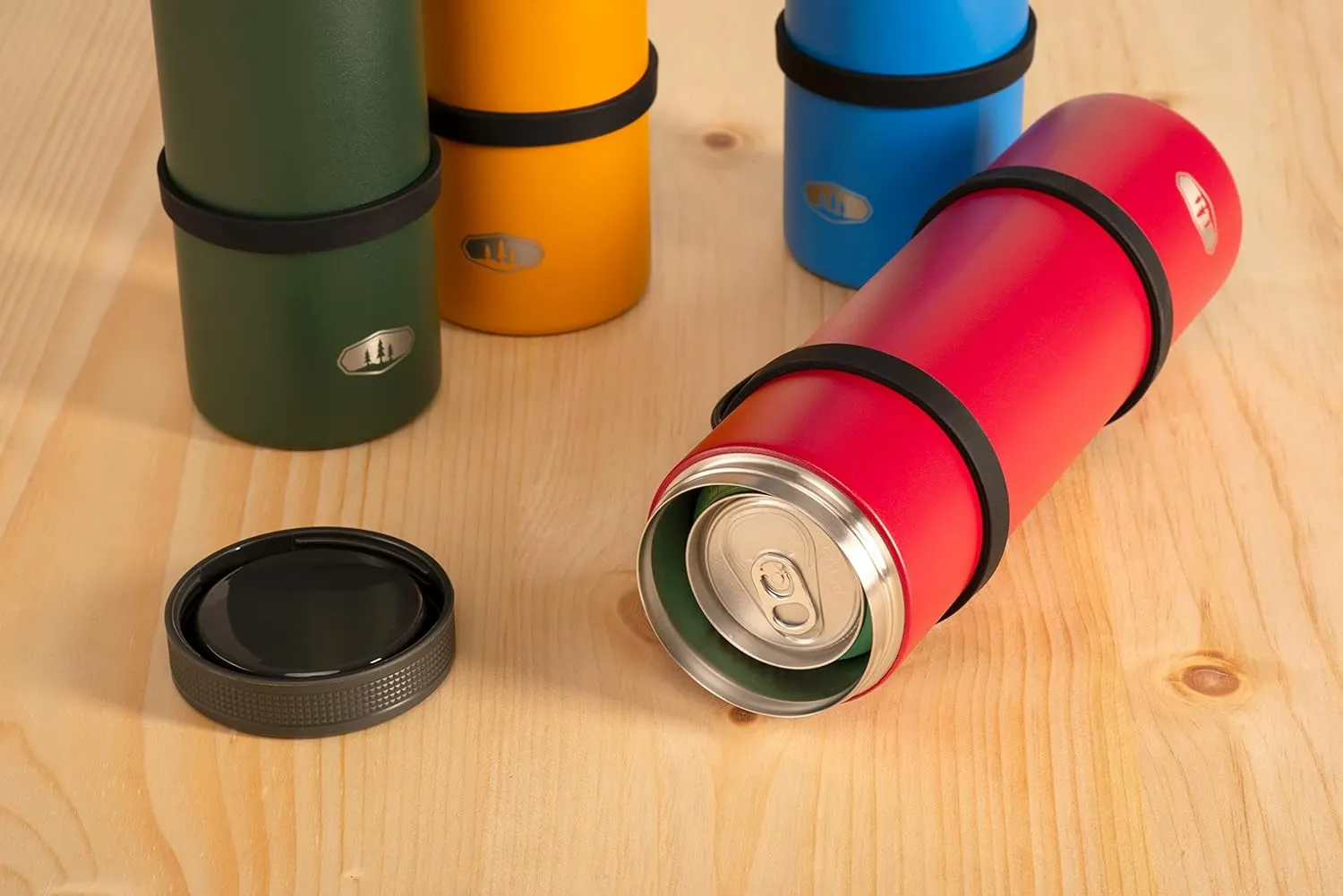 GSI Outdoors 2 Can Cooler, Double Insulated Tube I Fits 2 x 12 oz. Beer & Soda Cans for Travel