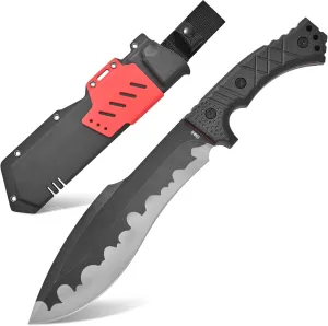 GTK30 Fixed Blade Knife AUS-10 Steel Blade Full Tang Nylon Fiberglass Handle Dog Leg Shape Blade Knifes for Hunting Camping Bushcraft Collection