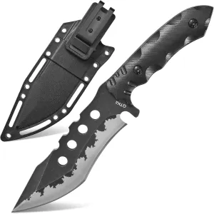 GTK31 Fixed Blade Knife AUS-8 Steel Blade Full Tang Nylon Fiberglass Handle EDC Knifes for Outdoor Hunting Camping Adventure