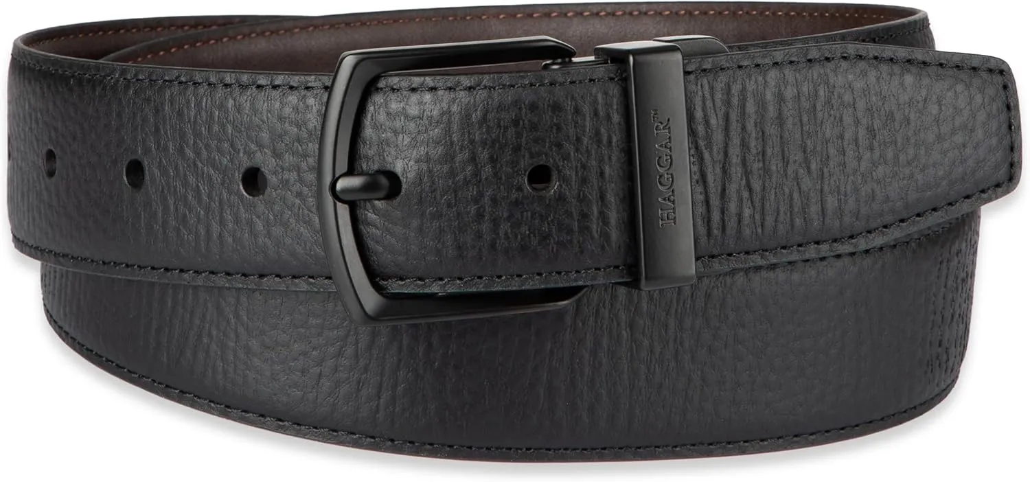 Haggar Men's Reversible Belt-Dress and Casual
