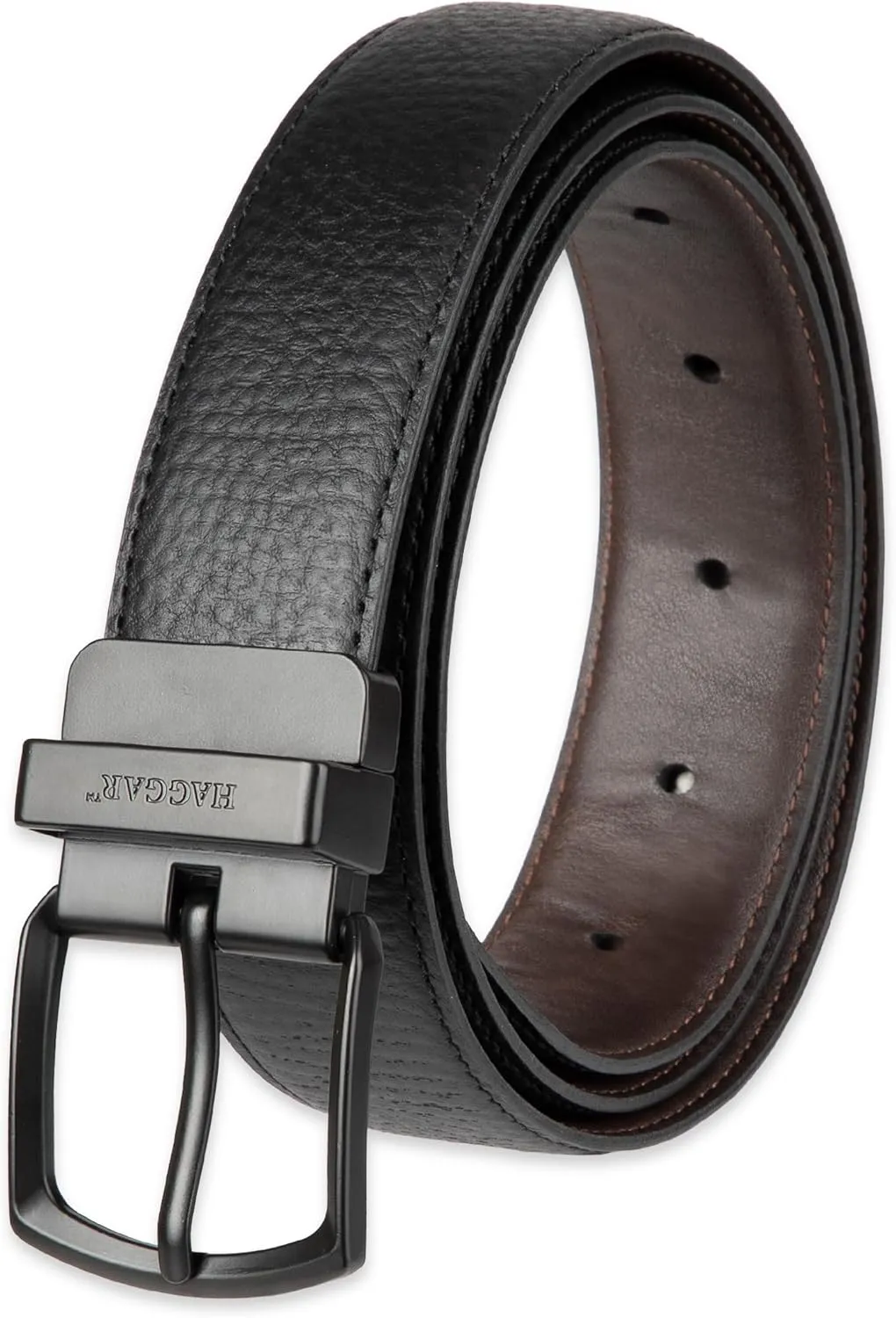 Haggar Men's Reversible Belt-Dress and Casual