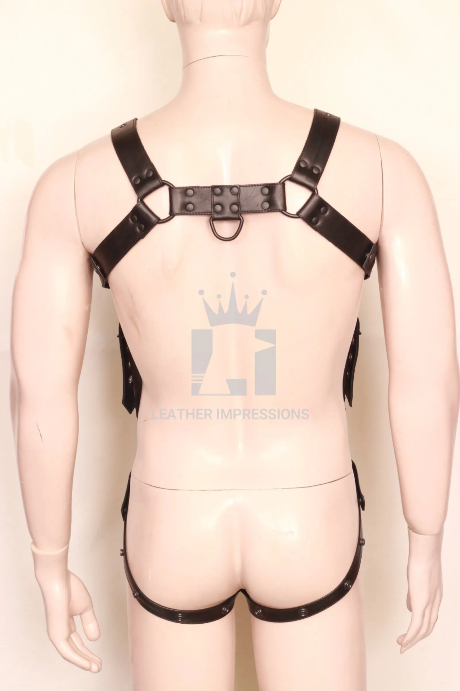 Handmade BDSM Harness for Mens With Jockstrap Set
