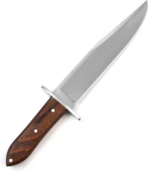 Handmade D2 Steel 14.5 Inches Hunting Bowie Knife for Outdoor, Bushcraft,Camping,Survival knife with sheath Leather., Brown White