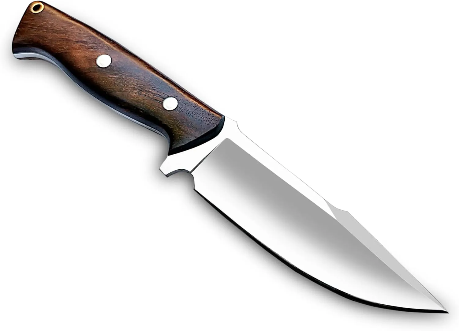 Handmade D2 steel hunting knife. 8.5 inches Fixed blade with leather sheath For outdoor survival camping,skinning, knife and everyday carry tools.