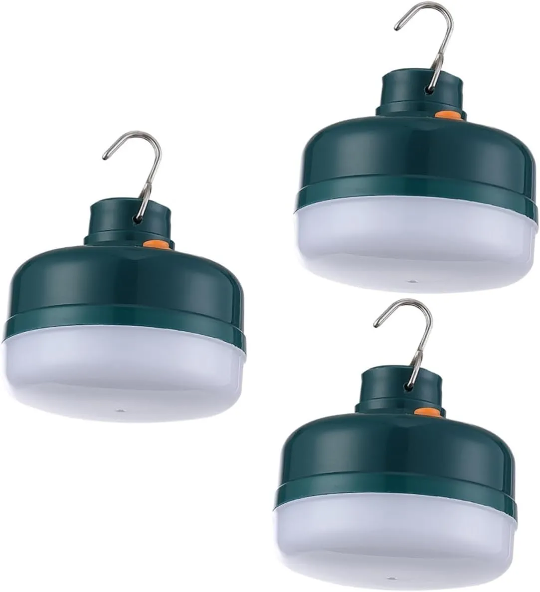 Happyyami 3pcs 50w Camping Lamp Rechargeable Solar-Powered Magnetic Emergency Night Light Outdoor Rainproof Stalls