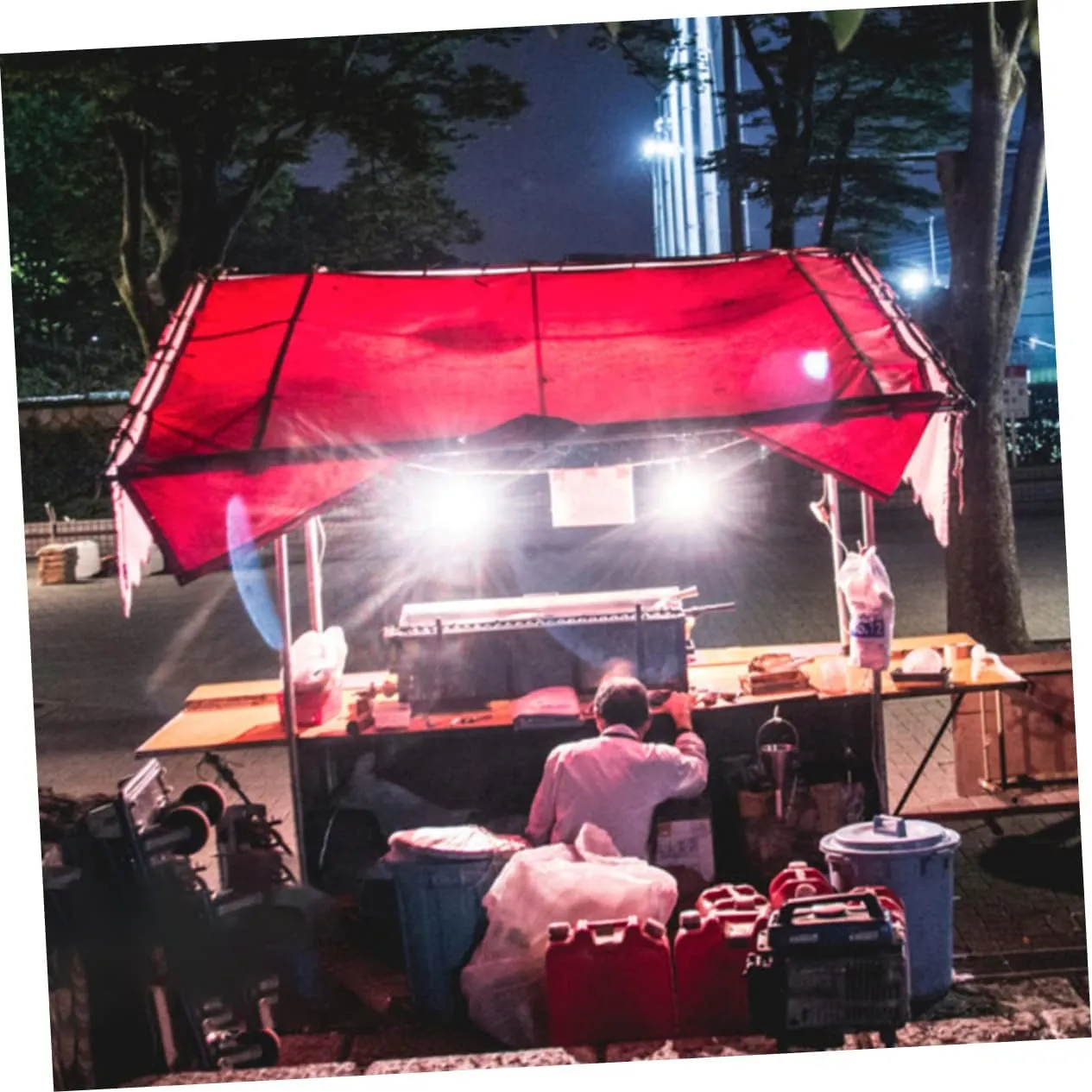 Happyyami 3pcs 50w Camping Lamp Rechargeable Solar-Powered Magnetic Emergency Night Light Outdoor Rainproof Stalls