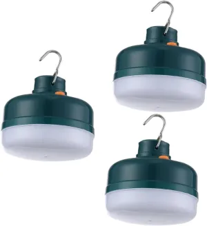 Happyyami 3pcs 50w Camping Lamp Rechargeable Solar-Powered Magnetic Emergency Night Light Outdoor Rainproof Stalls