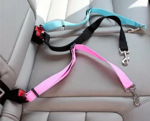 Harness Collar Dog Seat Belt Leash - Car Restraint Safety Lead