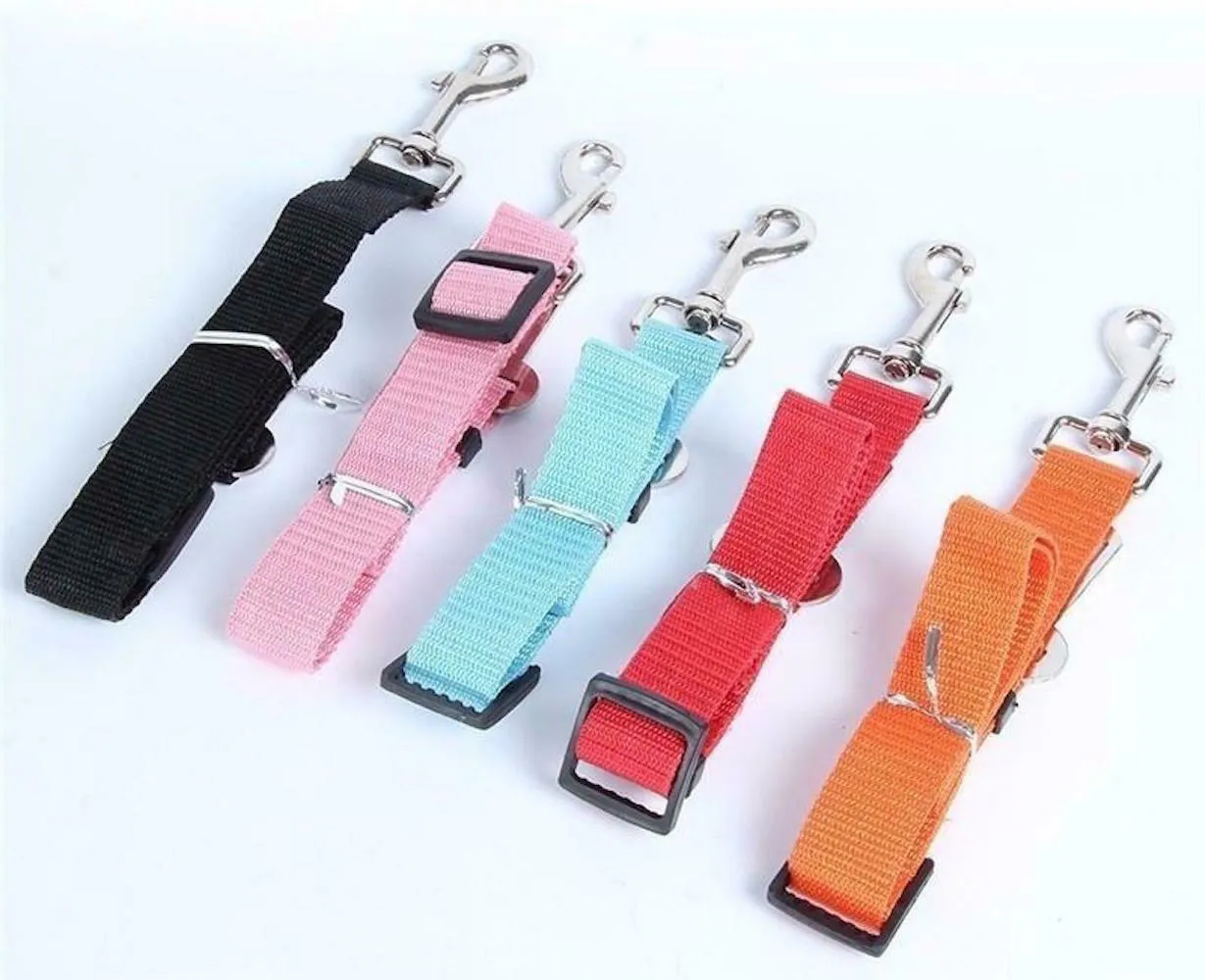 Harness Collar Dog Seat Belt Leash - Car Restraint Safety Lead
