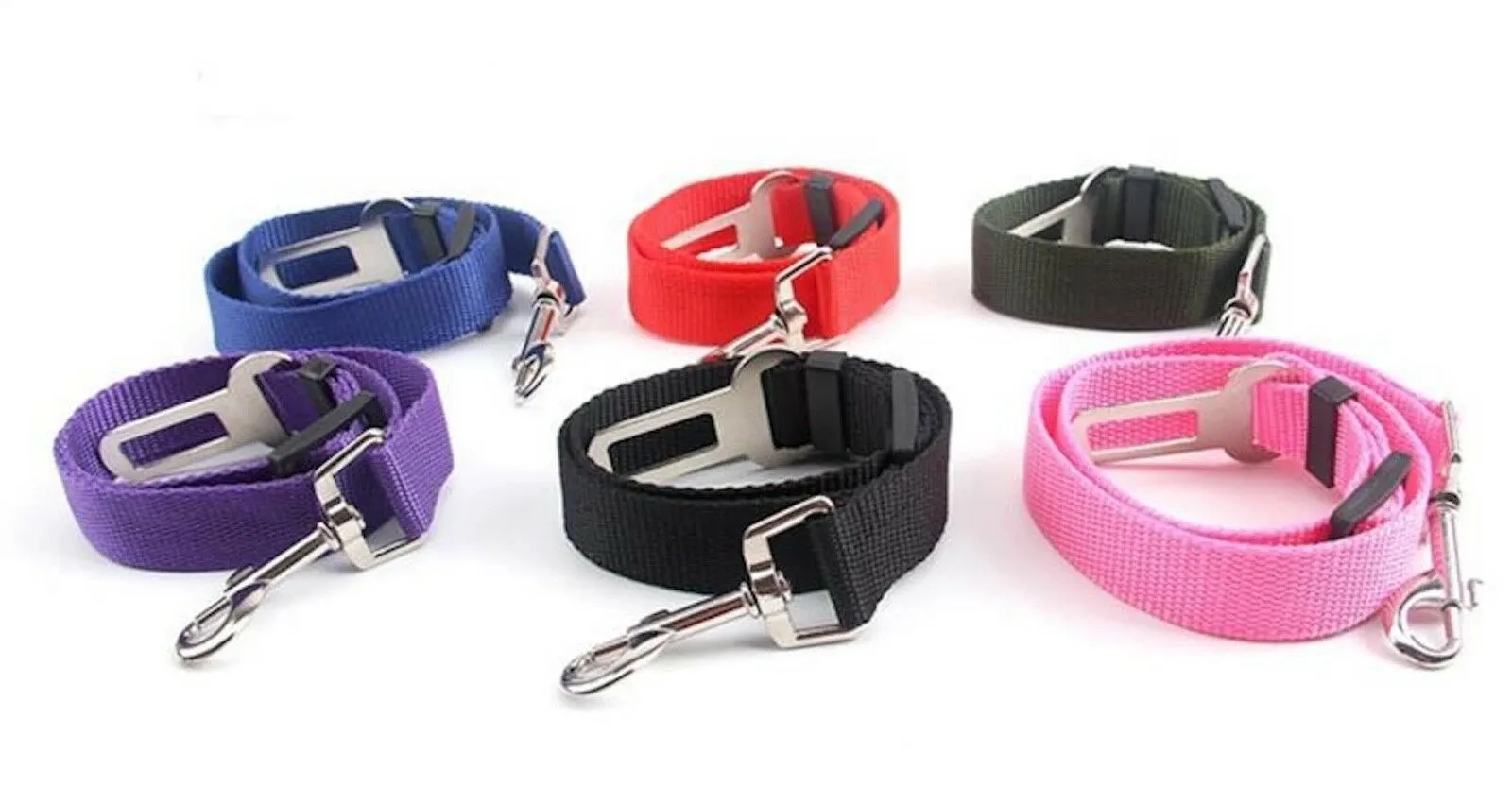 Harness Collar Dog Seat Belt Leash - Car Restraint Safety Lead
