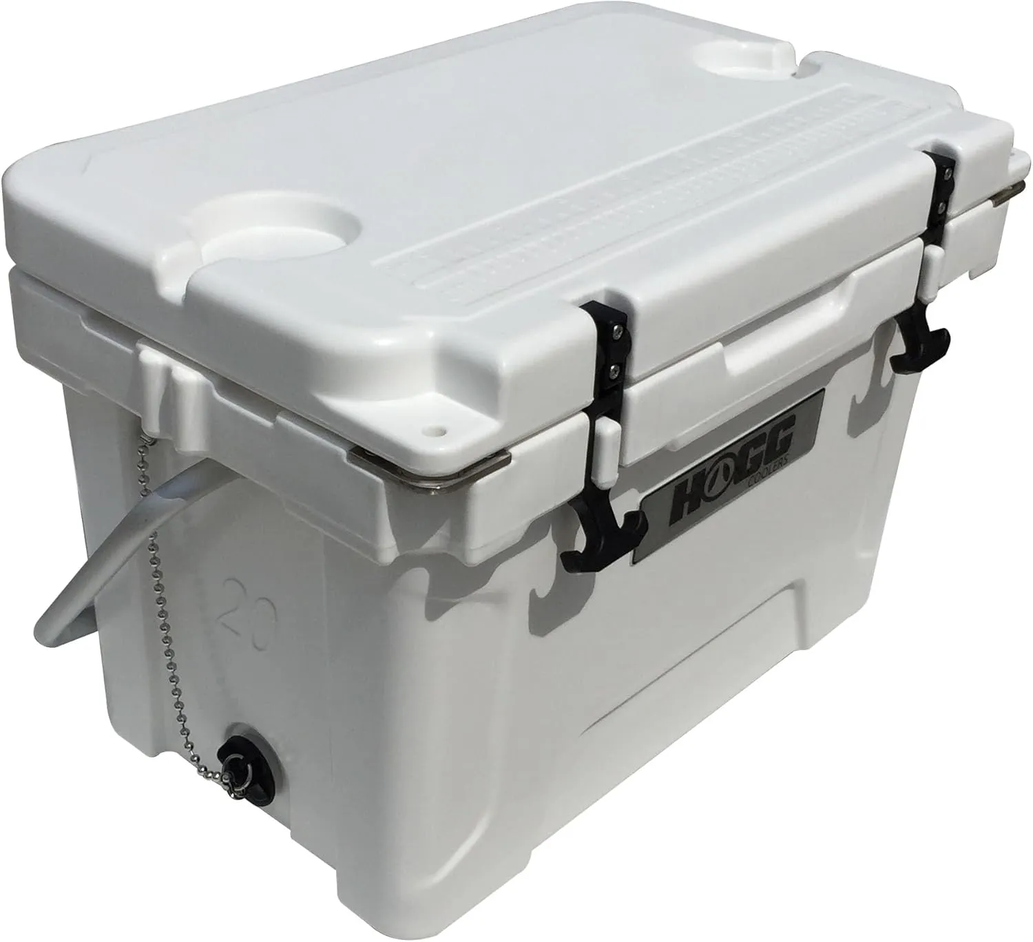 Hogg 65 qt Insulated Cooler with Wheels and Handles, Rolling Ice Chest with Wheels, Rotomolded Wheeled Coolers for Camping, Drinks, Outdoors, 65qt Blue