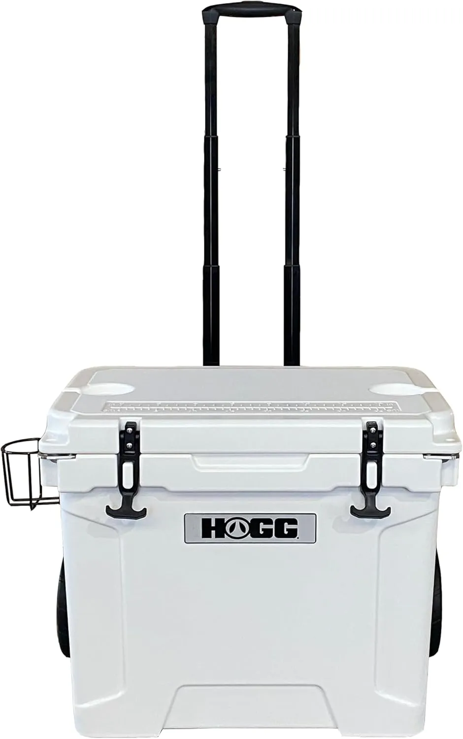 Hogg 65 qt Insulated Cooler with Wheels and Handles, Rolling Ice Chest with Wheels, Rotomolded Wheeled Coolers for Camping, Drinks, Outdoors, 65qt Blue