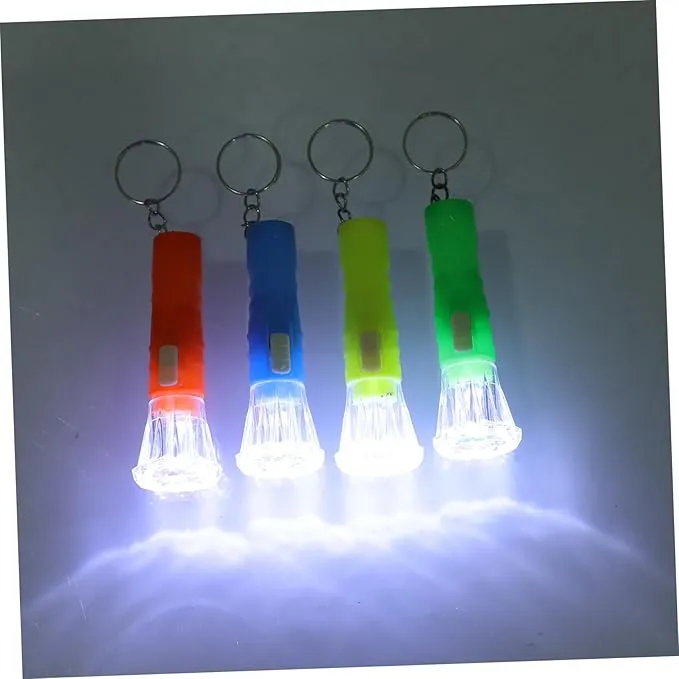 HOMSFOU 10pcs Portable Hand Lamp Pocket Keychain Flashlight Keychain Flashlight Bulk Mini Lantern Keychain Key Fob Small Pocket Keychain Flash Light Small Flashlight Multifunction