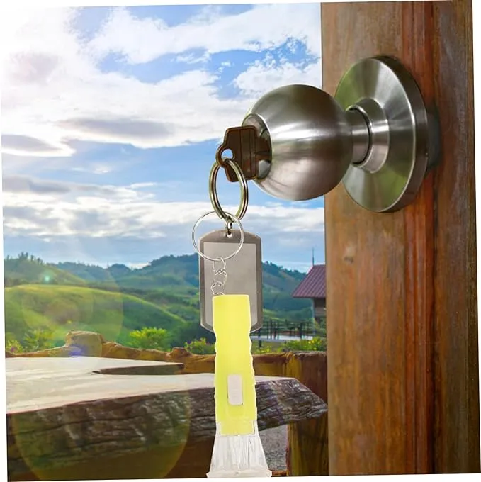 HOMSFOU 10pcs Portable Hand Lamp Pocket Keychain Flashlight Keychain Flashlight Bulk Mini Lantern Keychain Key Fob Small Pocket Keychain Flash Light Small Flashlight Multifunction