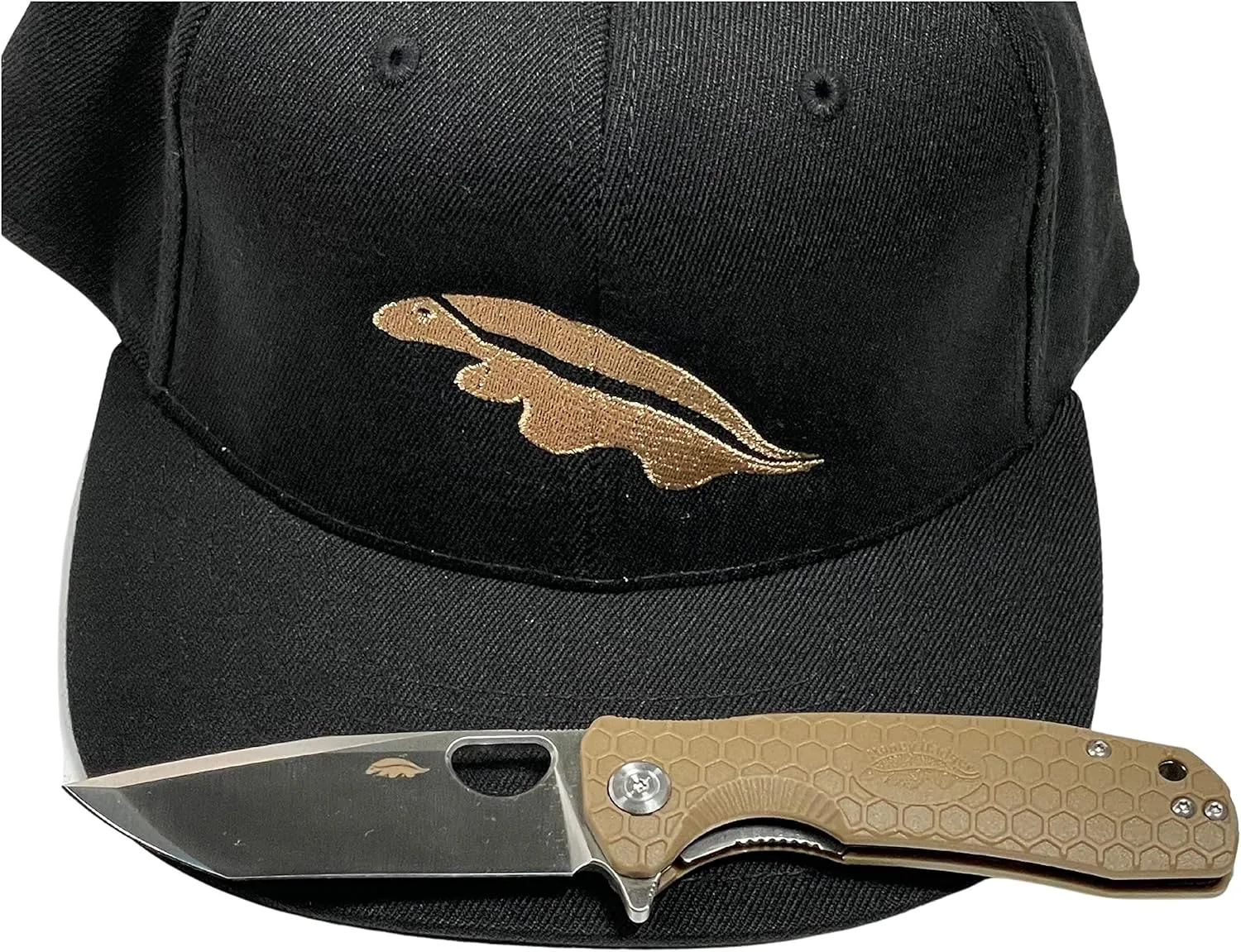 Honey Badger Tanto Pocket Knife 3.63" Steel Blade, Lightweight 3.9oz Folding Utility EDC, Deep Pocket Carry Camping, Fishing Knife with Reversible Pocket Clip - Tanto Large