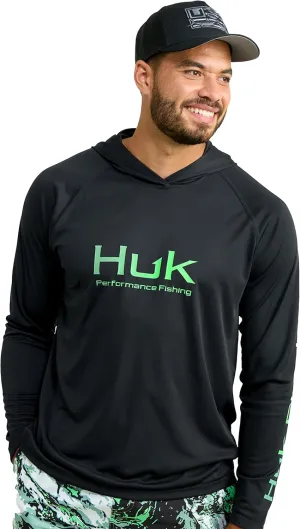 HUK Men's Pursuit Vented Long Sleeve Hoodie, Fishing Shirt with Hood