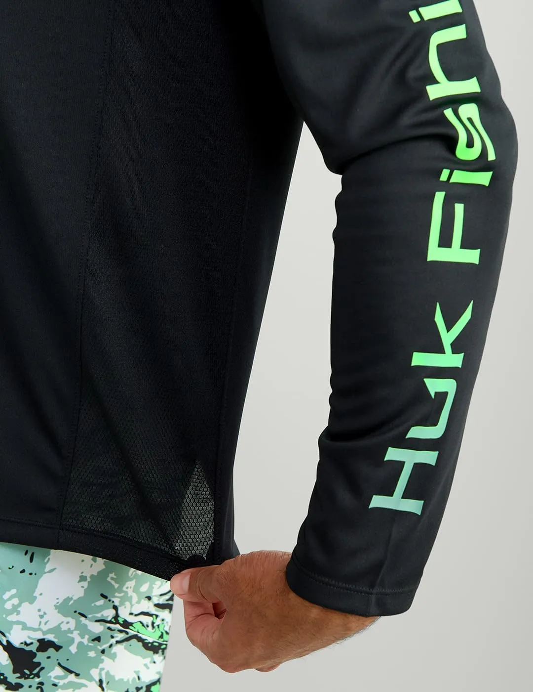 HUK Men's Pursuit Vented Long Sleeve Hoodie, Fishing Shirt with Hood