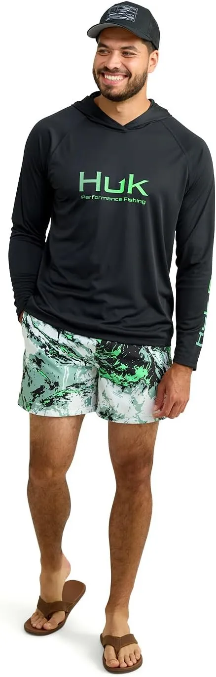HUK Men's Pursuit Vented Long Sleeve Hoodie, Fishing Shirt with Hood