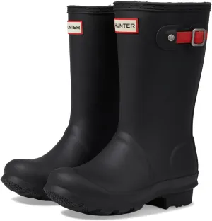 Hunter Girl's Original Insulated Boot (Little Kid/Big Kid) Black/Logo Red/Black 13 Little Kid M