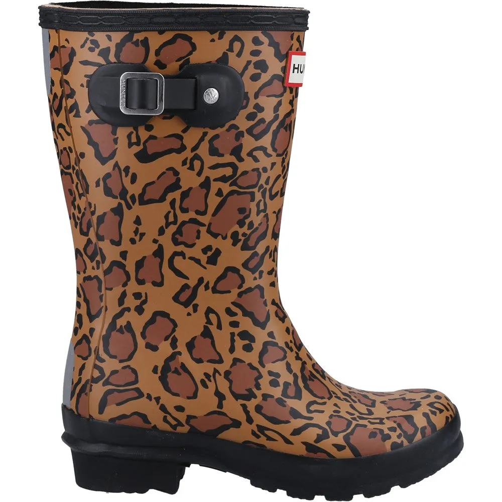 Hunter Original Short Leopard Print Boot