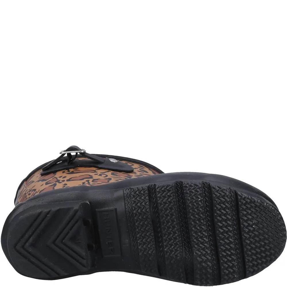Hunter Original Short Leopard Print Boot