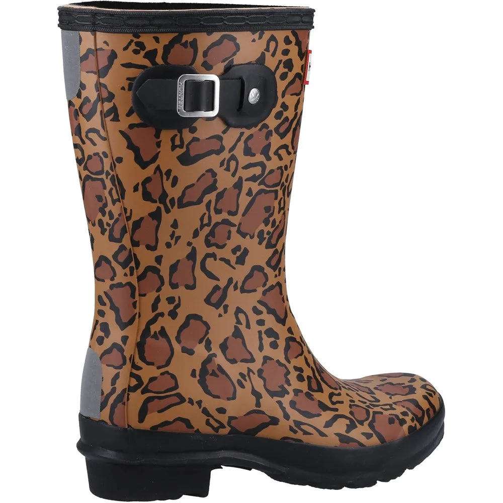 Hunter Original Short Leopard Print Boot
