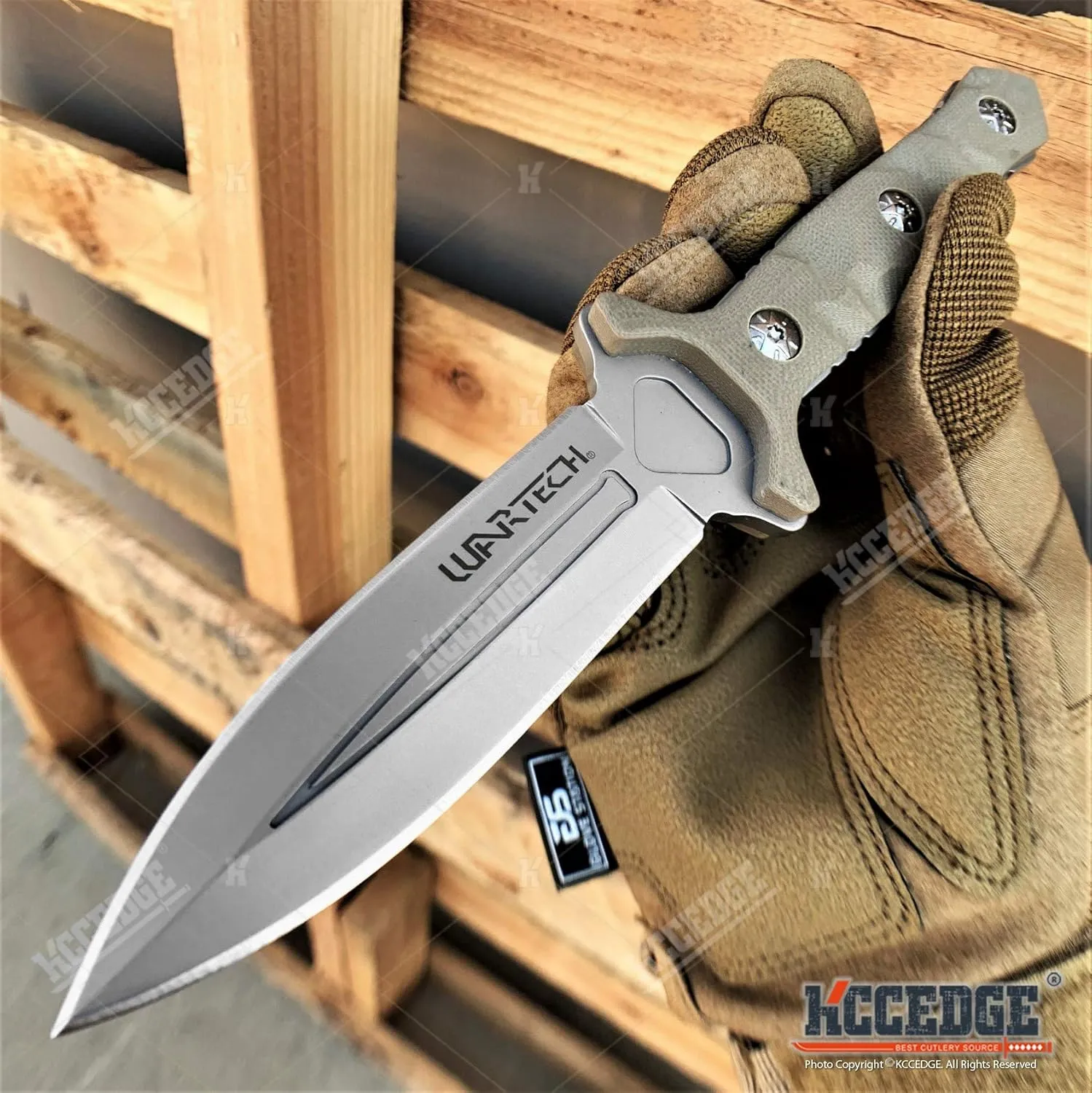 Hunting Knife Tactical Knife Survival Knife 8" Fixed Blade Knife G10 Handle Scales w/ Molle Compatible Kydex Pressure Retention Sheath Camping Accessories Survival Kit Survival Gear 79965