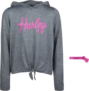 Hurley Girls' Long Sleeve Hooded Top