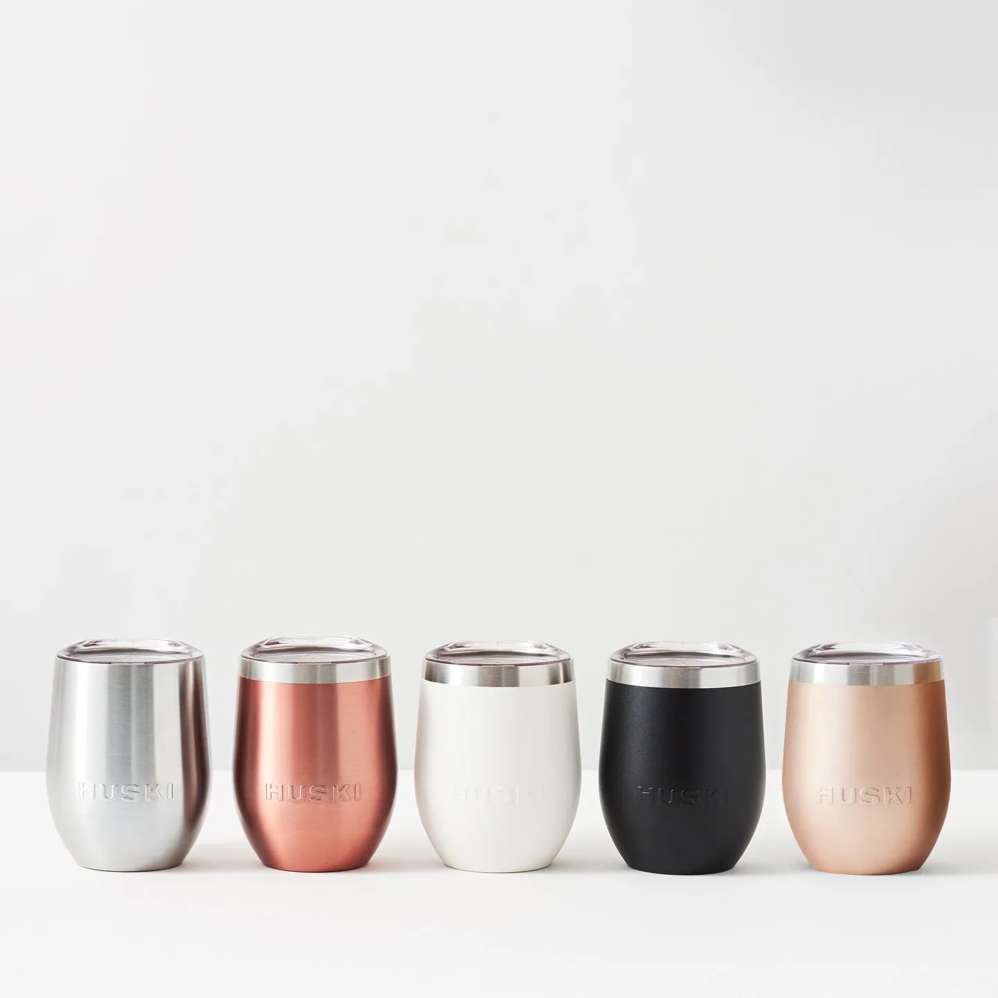 Huski wine tumbler brushed stainless 300ml