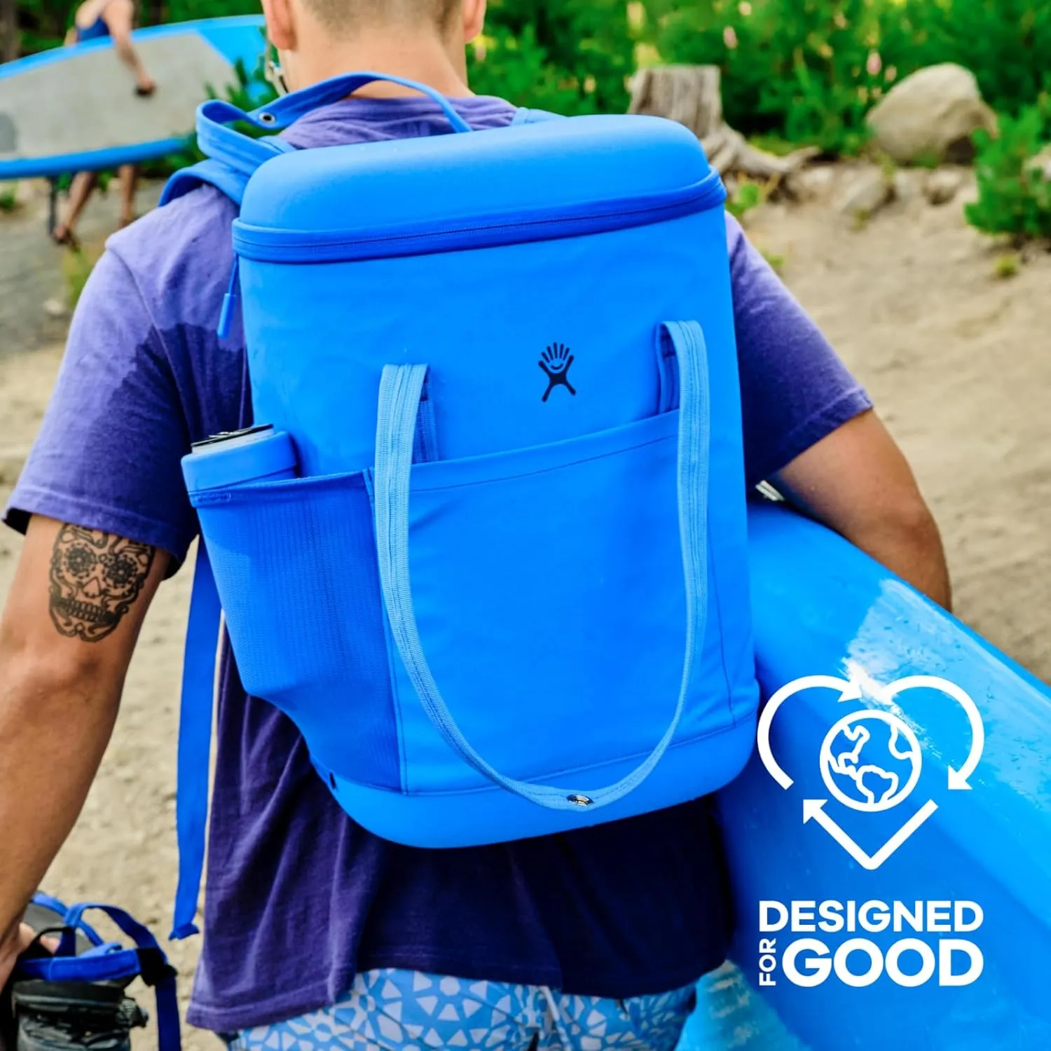 Hydro Flask Cooler Backpack for Beach, Beverages and Travel - Insulated Soft Lunch Bag - 20 L Capacity in Cascade Blue