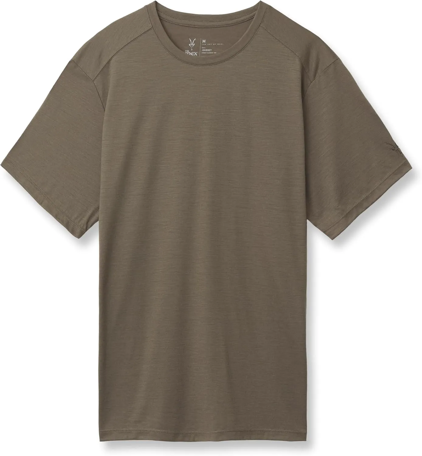 IBEX Merino Wool Men's Journey Short Sleeve Crew Neck Tee | Moisture-Wicking, Soft & Breathable Short Sleeve Men's T-Shirt