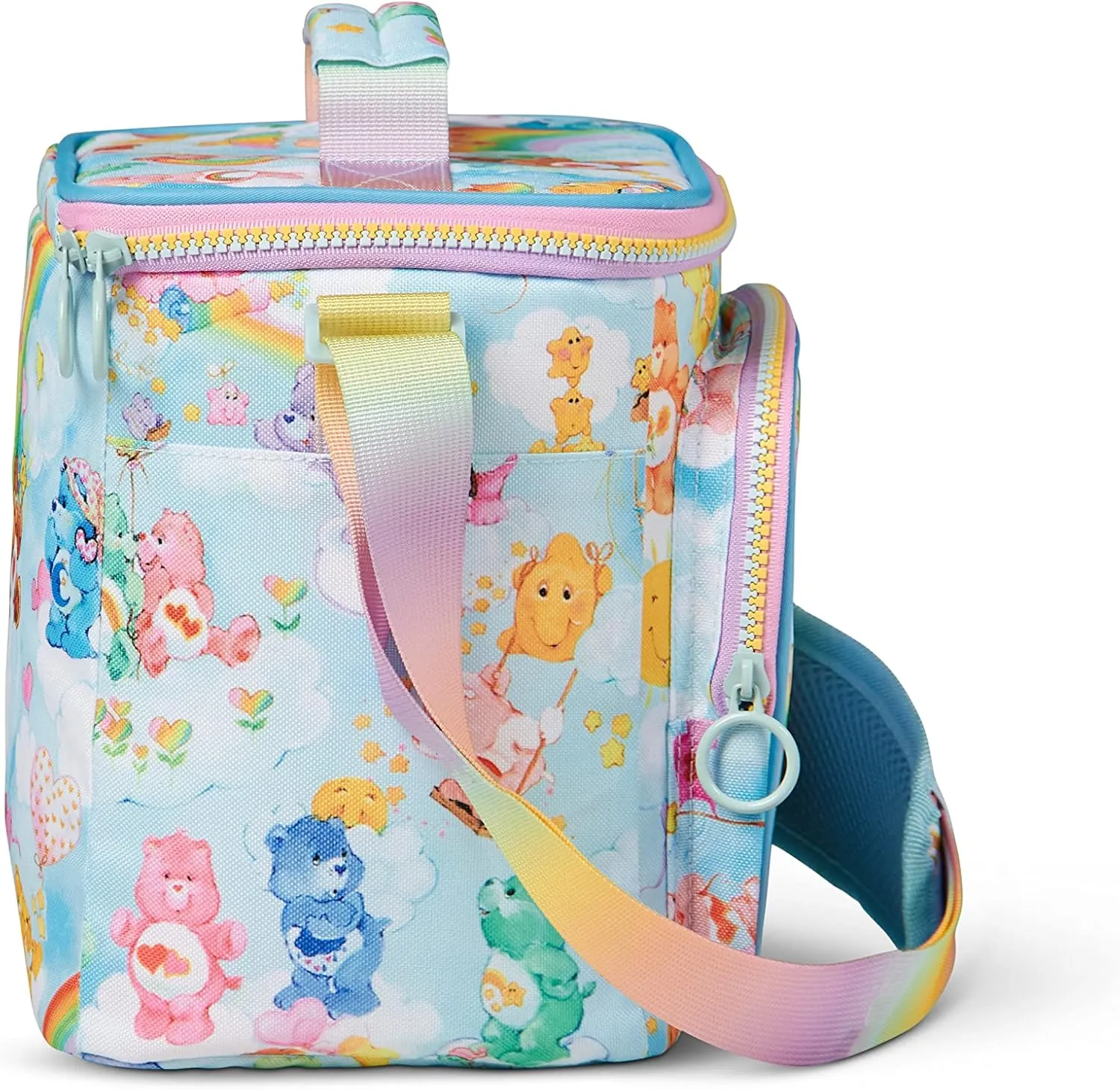 Igloo Retro 90s Lunch Coolers, Insulated Lunch Bag, Square Lunch Box Cooler with Front Pocket & Adjustable Strap