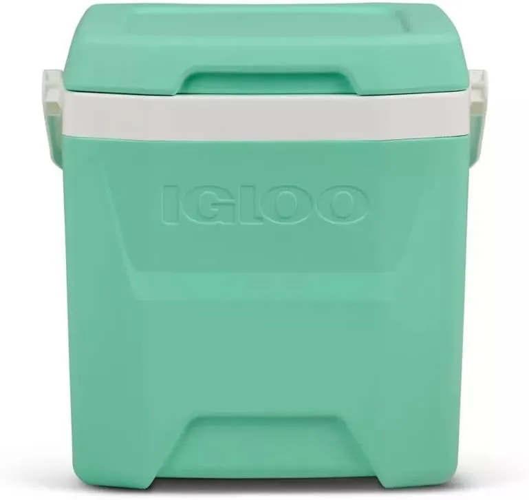 Igloos Cooler Hard-Sided Ice Chest, Insulated Portable Cooler, Heavy-Duty, Leak-Resistant Lid, Lightweight Ergonomic Handle