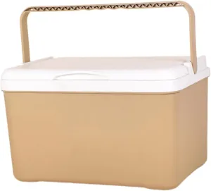 Insulated Cooler Box Cooling Chest Lightweight Ice Retention Cooler Hard Coolers for Camping Outdoor Activities Barbecue