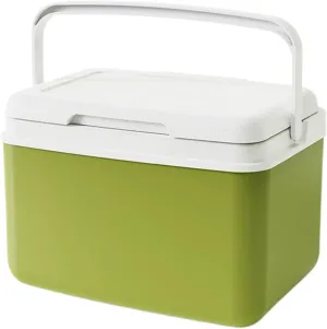 Insulated Cooler, Outdoor Hard Cooler, Portable Leakproof Design with Large Capacity and Lightweight Cooling Chest for Camping, Hiking, Walking, Outdoors Adventures, Green