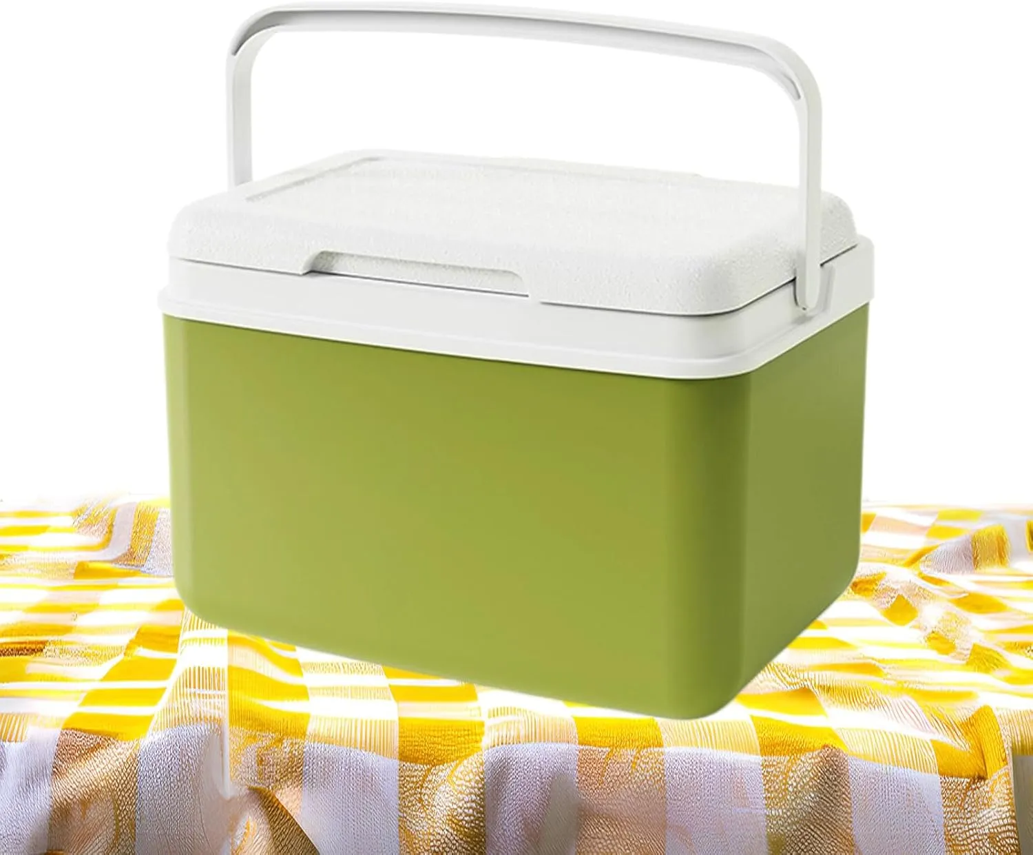 Insulated Cooler - Outdoor Hard Cooler Portable Leakproof,Camp Cooling Chest Travel Lightweight Chiller for Backpacking Climbing Walking