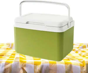 Insulated Cooler - Outdoor Hard Cooler Portable Leakproof,Camp Cooling Chest Travel Lightweight Chiller for Backpacking Climbing Walking