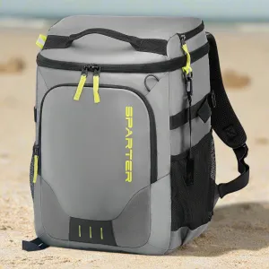 Insulated Large Travel Backpack Cooler - Waterproof 45 Can Capacity with 2 Compartments for Beach & Camping Adventures