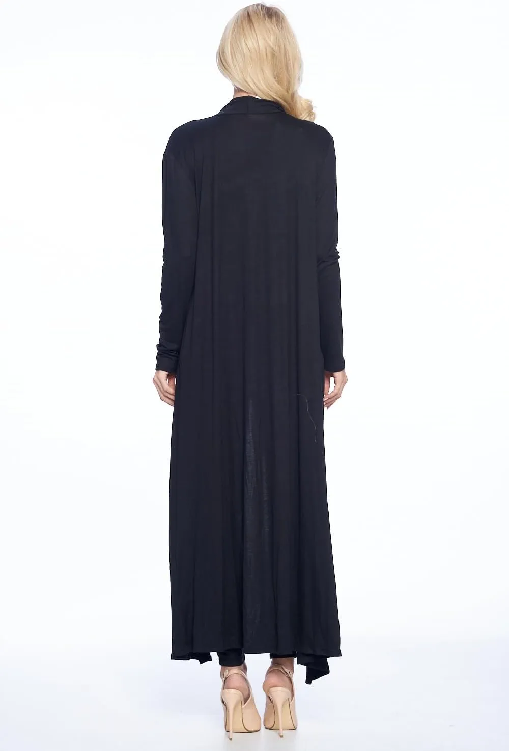 Isaac Liev Maxi Cardigan Duster Sweater – Women's Extra Long Open Front Full Length Lightweight Cardigans Dusters Sweaters