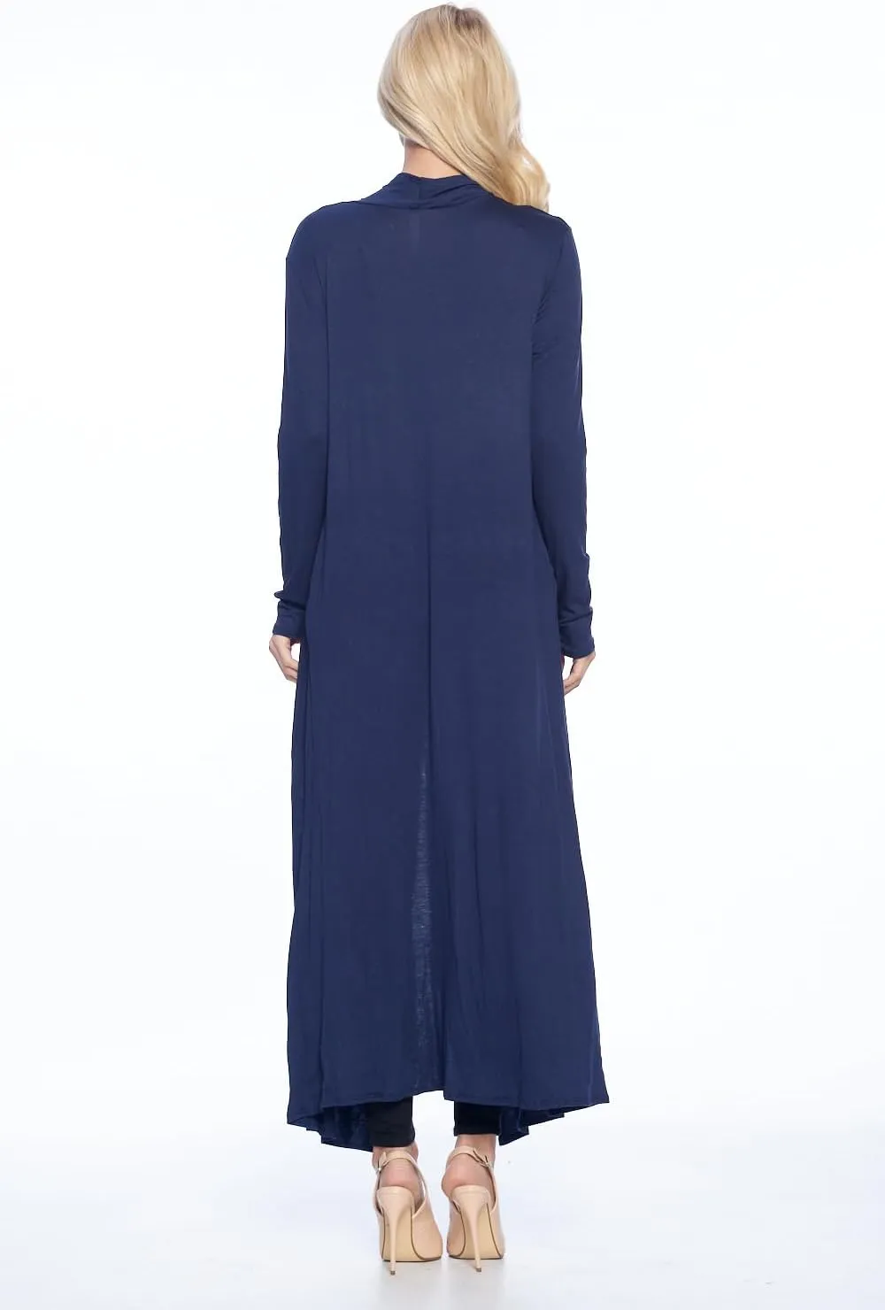 Isaac Liev Maxi Cardigan Duster Sweater – Women's Extra Long Open Front Full Length Lightweight Cardigans Dusters Sweaters