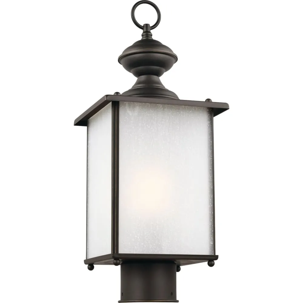 Jamestowne Antique Bronze LED Outdoor Post Lantern