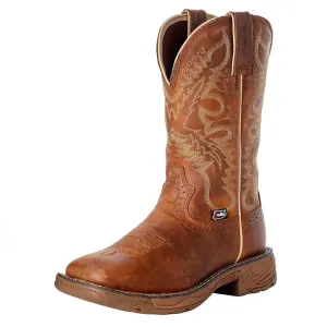 Justin Boot Company Women's Stampede Rush Tan Waterproof Soft Toe Work Boot Tan 7.5