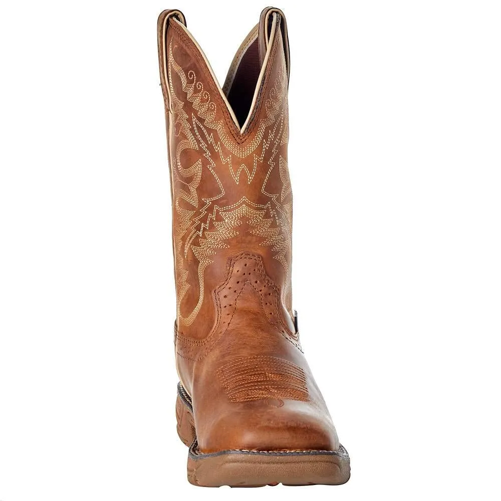 Justin Boot Company Women's Stampede Rush Tan Waterproof Soft Toe Work Boot Tan 7.5