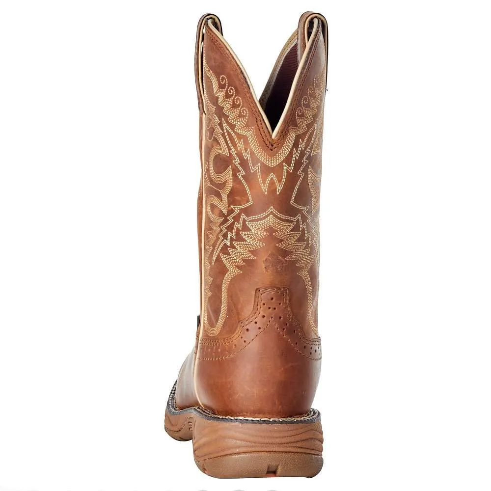 Justin Boot Company Women's Stampede Rush Tan Waterproof Soft Toe Work Boot Tan 7.5
